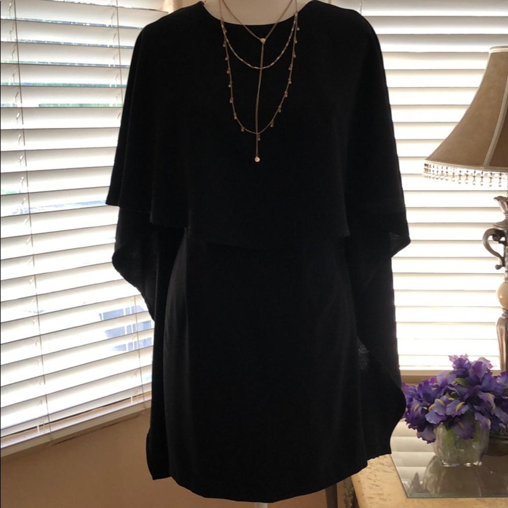 Black backless cocktail dress